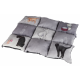 Coperta Patchwork Cat Grigio