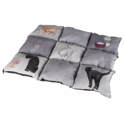 Coperta Patchwork Cat Grigio