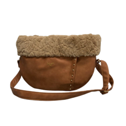 Eco Fur Walking Bag Ambra+curly Camel