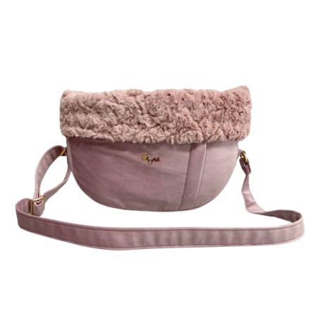 Eco Fur Walking Bag Velluto Pink