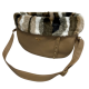 Eco Fur Walking Bag Coffe+ Multicolor