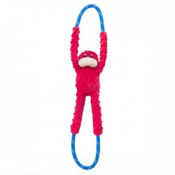 Gioco Zippy Paws Monkey RopeTugz - Red