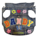 Gilet di Jeans per cani | Personalizzato con applicazioni lavorate all'uncinetto | Dandy's Store